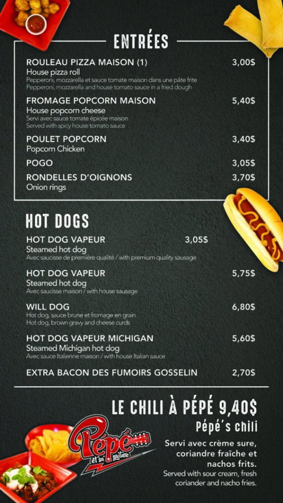 Menu - page 2